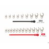 Tekton 3/8 Inch Drive 6-Point Flare Nut Crowfoot Wrench Set, 21-Piece (5/16-3/4 in., 8-19 mm) with Keys WCF91320